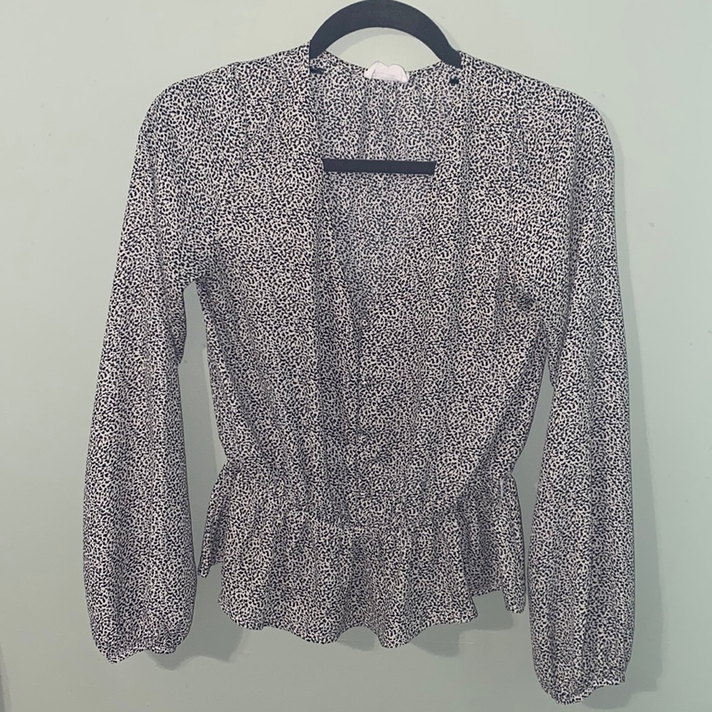 Leopard Print Peplum top